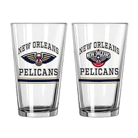 New Orleans Pelicans 16oz. Pint Glass Two Pack