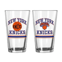 New York Knicks 16oz. Pint Glass Two Pack