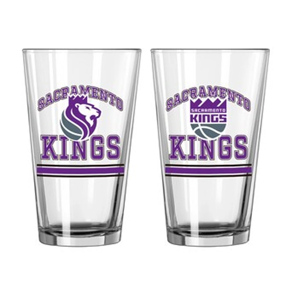 Sacramento Kings 16oz. Pint Glass Two Pack