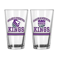 Sacramento Kings 16oz. Pint Glass Two Pack