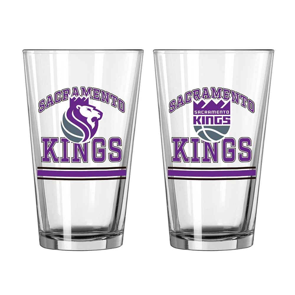 Sacramento Kings 16oz. Pint Glass Two Pack