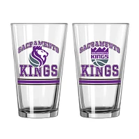 Sacramento Kings 16oz. Pint Glass Two Pack