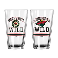 Minnesota Wild 16oz. Pint Glass Two Pack