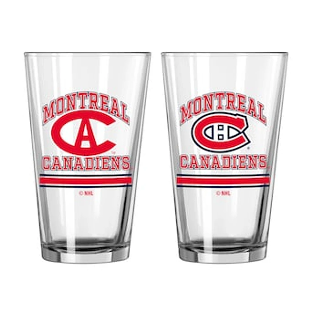 Montreal Canadiens 16oz. Pint Glass Two Pack