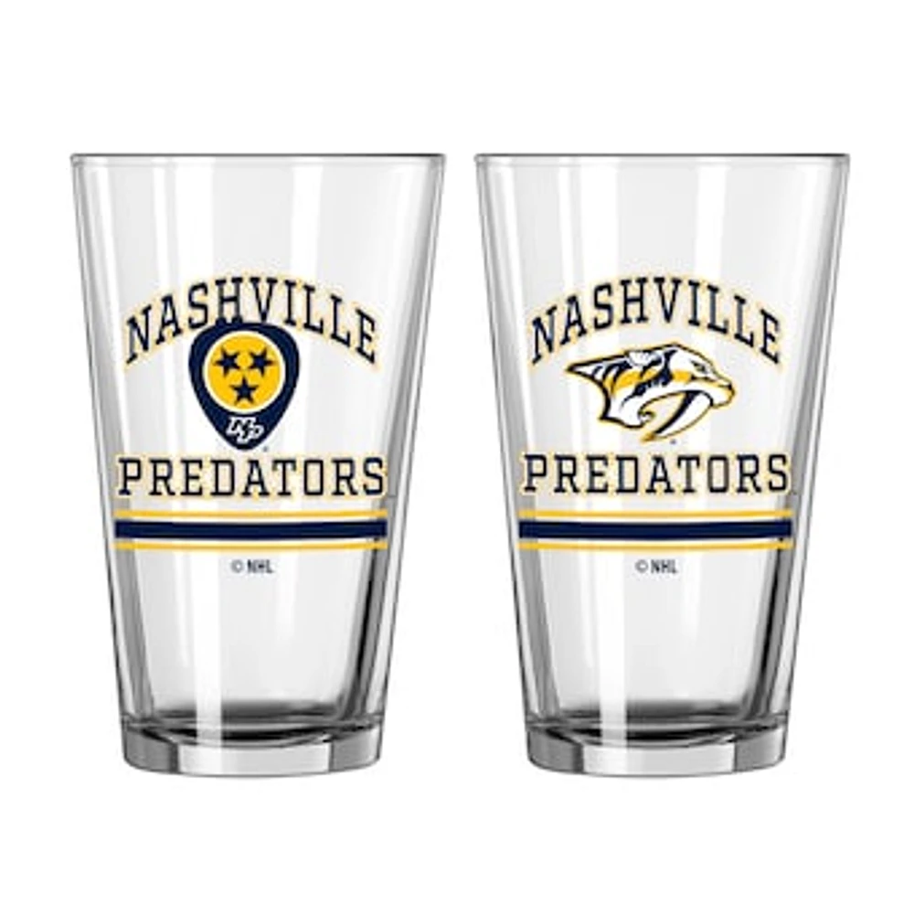 Nashville Predators 16oz. Pint Glass Two Pack