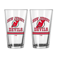 New Jersey Devils 16oz. Pint Glass Two Pack