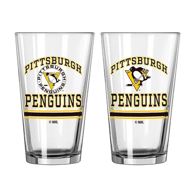 Pittsburgh Penguins 16oz. Pint Glass Two Pack