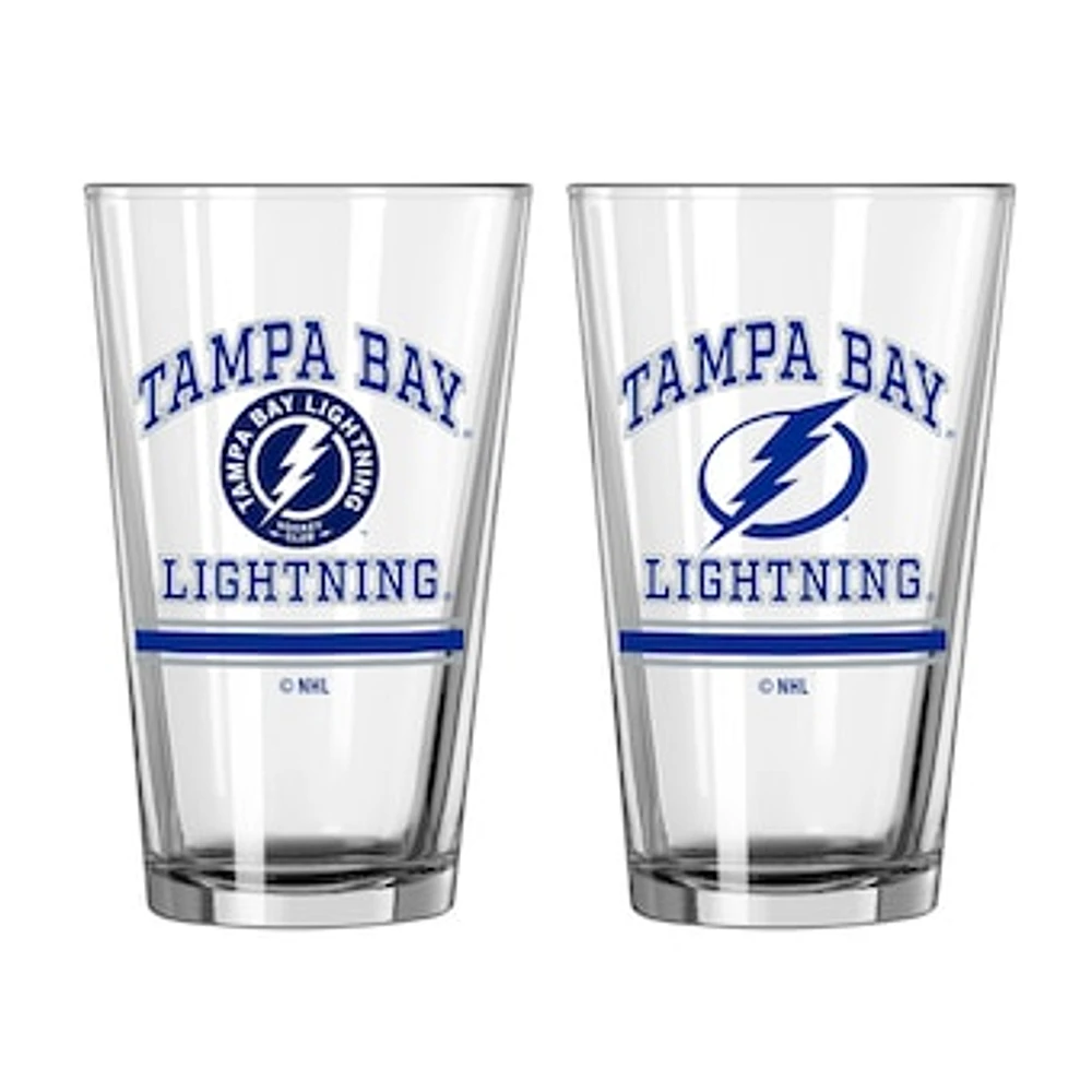 Tampa Bay Lightning 16oz. Pint Glass Two Pack