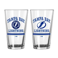 Tampa Bay Lightning 16oz. Pint Glass Two Pack