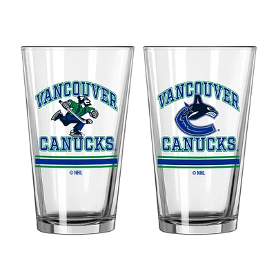 Vancouver Canucks 16oz. Pint Glass Two Pack