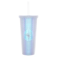 Toronto Blue Jays 24oz. Iridescent Studded Travel Tumbler with Straw