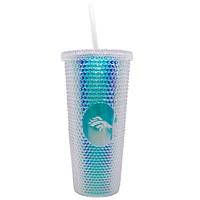 Denver Broncos 24oz. Iridescent Studded Travel Tumbler with Straw