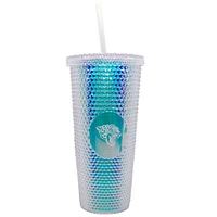 Jacksonville Jaguars 24oz. Iridescent Studded Travel Tumbler with Straw