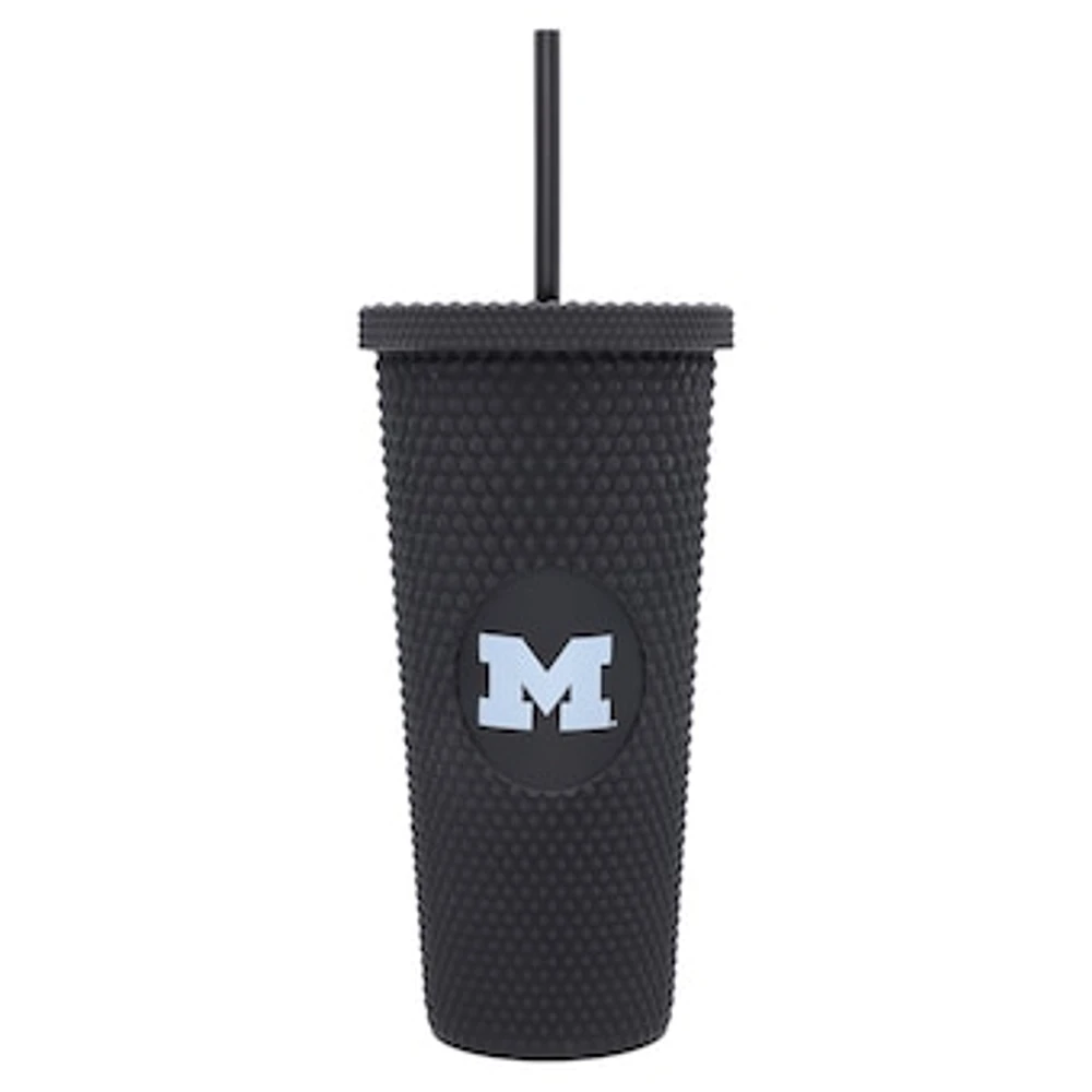 Michigan Wolverines 24oz. Logo Studded Tumbler