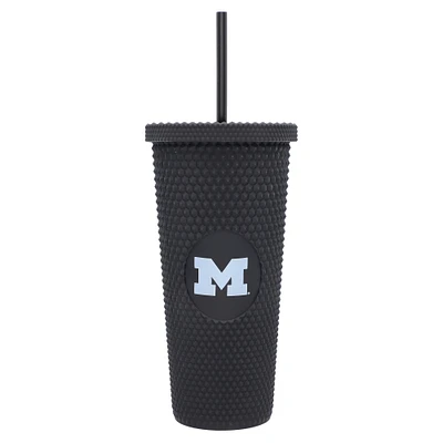 Michigan Wolverines 24oz. Logo Studded Tumbler