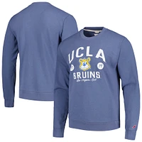 Men's League Collegiate Wear Heather Navy UCLA Bruins Bendy Arch Essential Pullover Sweatshirt