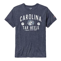 Men's League Collegiate Wear Heather Navy North Carolina Tar Heels Bendy Arch Victory Falls Tri-Blend T-Shirt