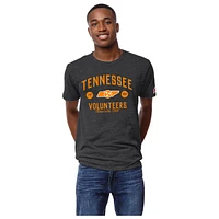 Men's League Collegiate Wear Heather Charcoal Tennessee Volunteers Bendy Arch Victory Falls Tri-Blend T-Shirt