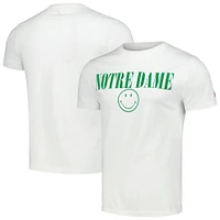 Men's League Collegiate Wear White Notre Dame Fighting Irish Smiley All American T-Shirt