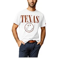 Men's League Collegiate Wear White Texas Longhorns Smiley All American T-Shirt