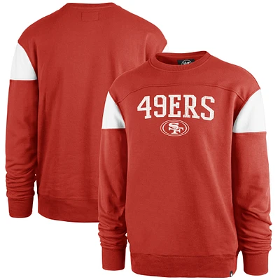 Men's '47 Red San Francisco 49ers Groundbreaker Onset Pullover Sweatshirt