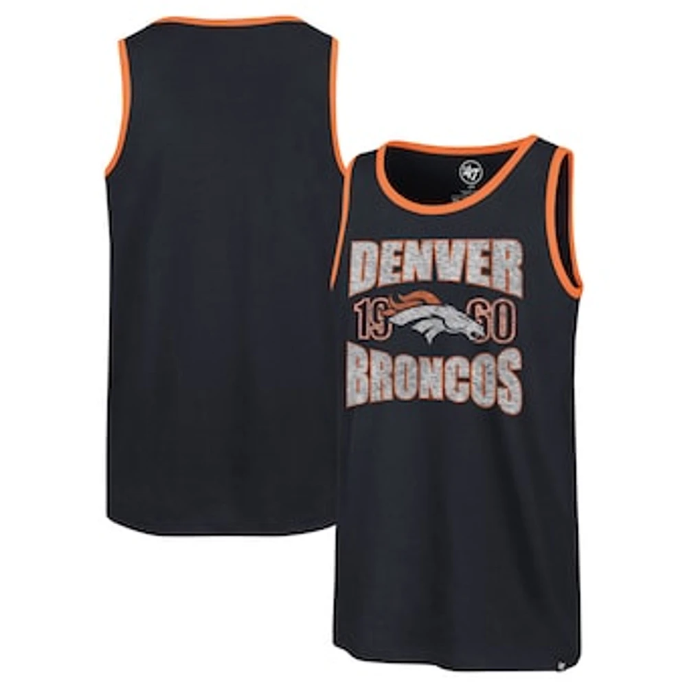 Men's '47 Navy Denver Broncos Upload Franklin Tank Top