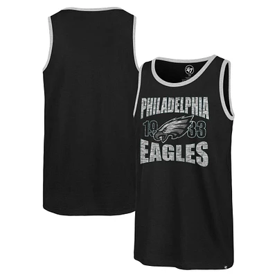 Men's '47 Black Philadelphia Eagles Upload Franklin Tank Top