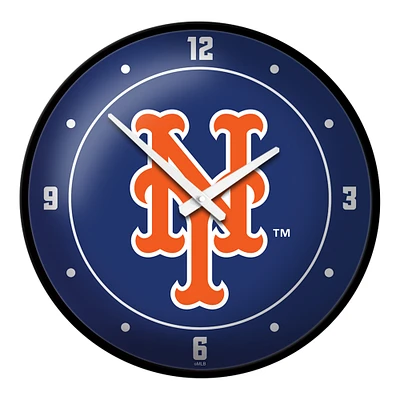New York Mets 17" Modern Disc Wall Clock