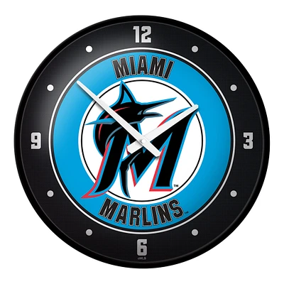 Miami Marlins 17.5" Modern Disc Wall Clock
