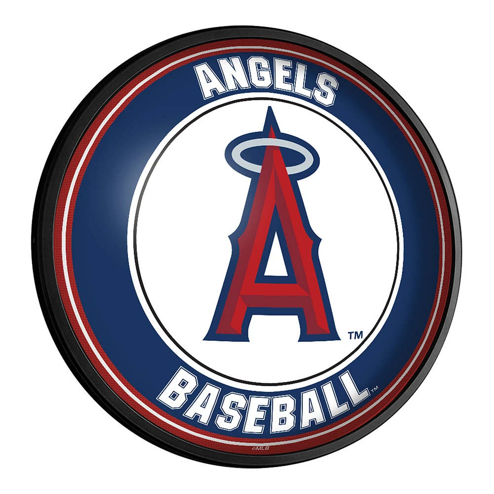 Los Angeles Angels 18'' Round Slimline Illuminated Wall Sign