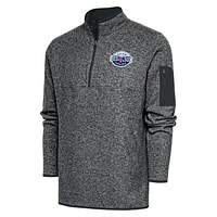 Men's Antigua Heather Salem Red Sox Big & Tall Fortune Quarter-Zip Pullover Jacket