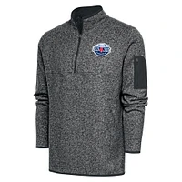 Men's Antigua Heather Salem Red Sox Big & Tall Fortune Quarter-Zip Pullover Jacket