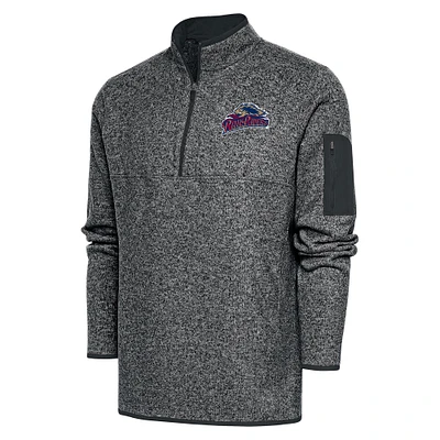 Men's Antigua Heather Scranton Wilkes-Barre RailRiders Big & Tall Fortune Quarter-Zip Pullover Jacket