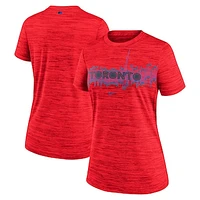 Women's Nike Red Toronto Blue Jays 2024 City Connect Authentic Collection Velocity Practice Performance T-Shirt