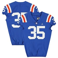 Florida Gators Team-Issued #35 Blue Throwback Jersey from the 2020-21 NCAA Football Seasons