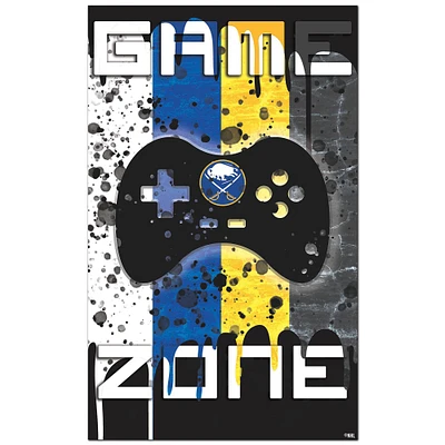 Buffalo Sabres 11" x 19" Grunge Wall Art