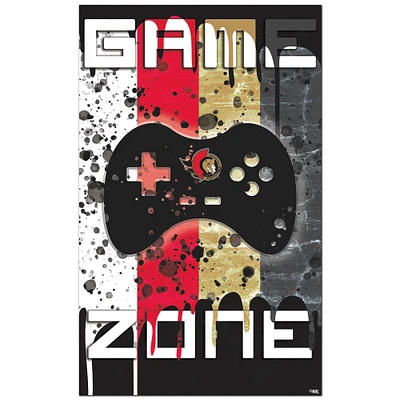 Ottawa Senators 11" x 19" Grunge Wall Art