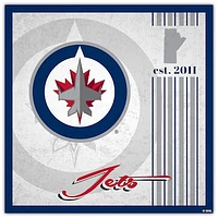 Winnipeg Jets 10" x 10" Greatest Hits Team Sign