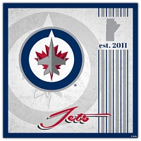Winnipeg Jets 10" x 10" Greatest Hits Team Sign