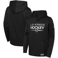 Youth Fanatics Black Los Angeles Kings Authentic Pro Pullover Hoodie