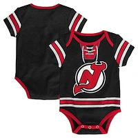 Infant Black New Jersey Devils Hockey Bodysuit