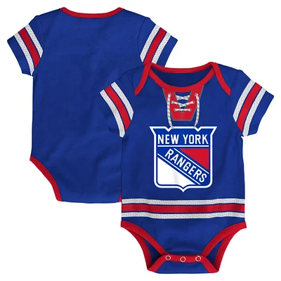 Infant Blue New York Rangers Hockey Jersey Bodysuit