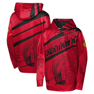 Youth Red Chicago Blackhawks Home Ice Advantage Pullover Hoodie