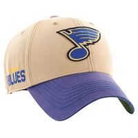 Men's '47 Khaki/Blue St. Louis Blues Dusted Sedgwick MVP Adjustable Hat