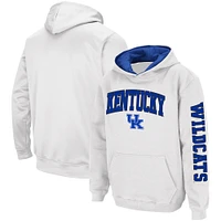 Youth Colosseum  White Kentucky Wildcats 2-Hit Pullover Hoodie