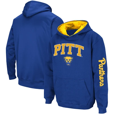 Youth Colosseum  Royal Pitt Panthers 2-Hit Pullover Hoodie