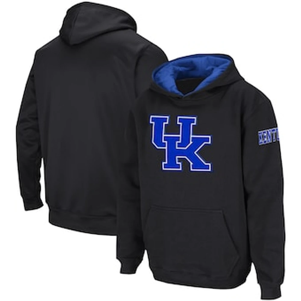 Youth Colosseum  Black Kentucky Wildcats Big Logo Pullover Hoodie