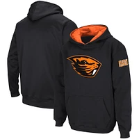 Youth Colosseum  Black Oregon State Beavers Big Logo Pullover Hoodie