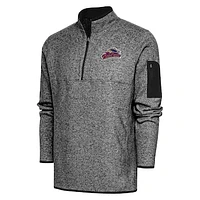 Men's Antigua Heather Scranton Wilkes-Barre RailRiders Fortune Quarter-Zip Pullover Jacket