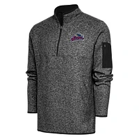 Men's Antigua Heather Scranton Wilkes-Barre RailRiders Fortune Quarter-Zip Pullover Jacket